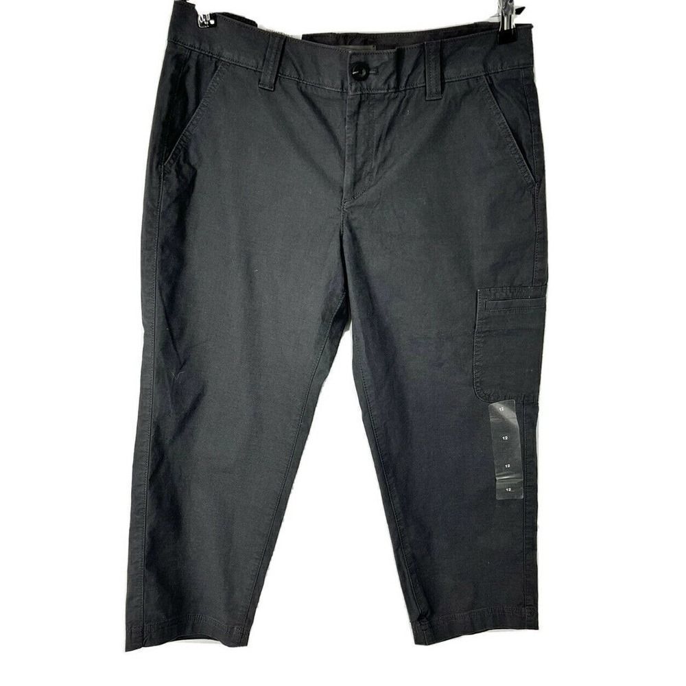 Eddie Bauer Womens 12 Desitrek Ripstop‎ Pants Slightly Curvy Straight Pant Crop